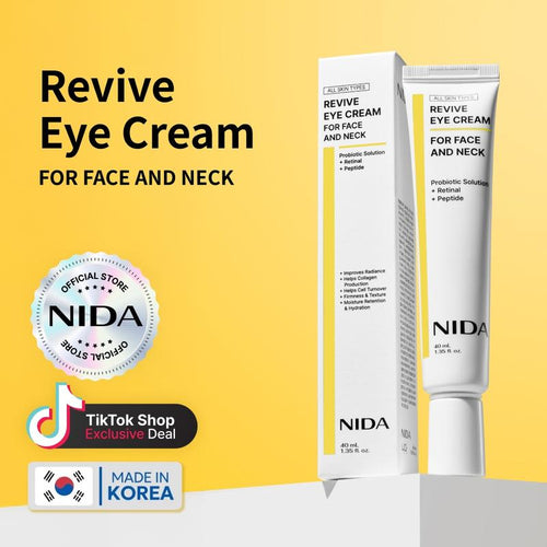 NIDA Revive Eye Cream: Para Cara Y Cuello Elimina Arrugas y Líneas Finas (Compra 2 y Obtén 1 Gratis)