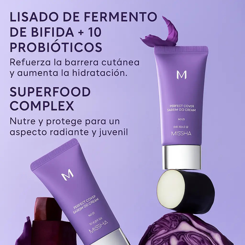 M Perfect Cover Serum BB Cream – Cobertura + tratamiento para una piel radiante todo el día (Compra 2 y Llévate el 3 Gratis)