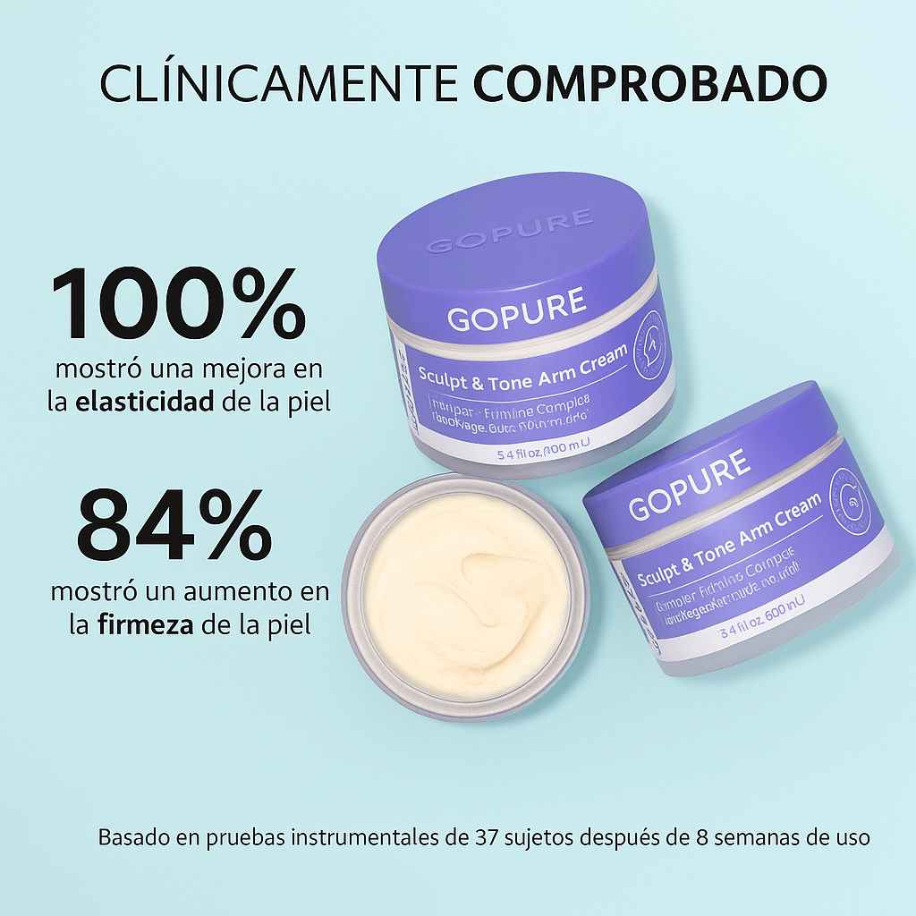 GOPURE Crema para los Brazos - Crema Reafirmante Para la Piel Flácida (Compra 2 y Obtén 1 Gratis)
