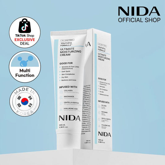 Crema Hidratante NIDA™: Revitaliza tu piel con Colágeno y Ácido Hialurónico (Compra 2 y Obtén 1 Gratis)