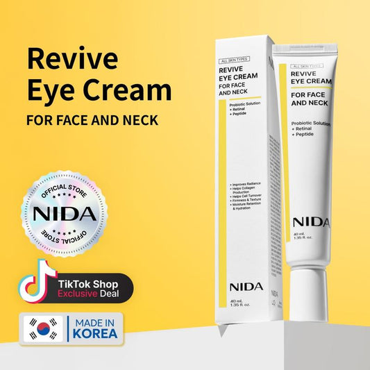 NIDA Revive Eye Cream: Para Cara Y Cuello Elimina Arrugas y Líneas Finas (Compra 2 y Obtén 1 Gratis)