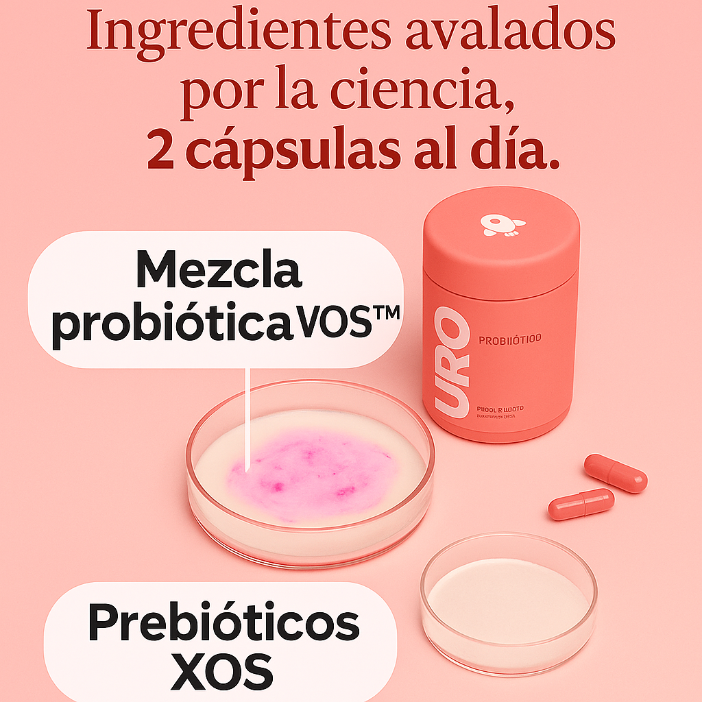Probiotic URO – Tu aliado natural para el bienestar íntimo femenino (Compra 2 y Obtén 1 Gratis)