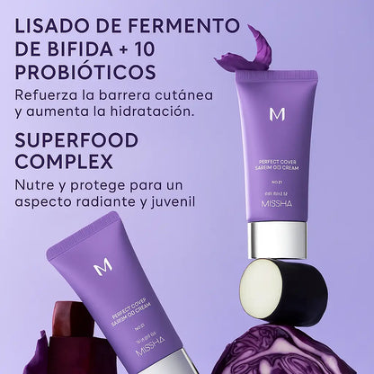 M Perfect Cover Serum BB Cream – Cobertura + tratamiento para una piel radiante todo el día (Compra 2 y Llévate el 3 Gratis)